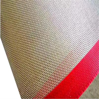 মেটাল লেস PTFE মেশ কনভেয়ার বেল্ট ক্ষার মুক্ত তাপ প্রতিরোধী 0.55 মিমি পুরুত্ব