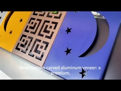 আধুনিক স্থাপত্য প্রকল্পের জন্য কাস্টমাইজড অনন্য খোদাই করা অ্যালুমিনিয়াম ফিনিয়ার